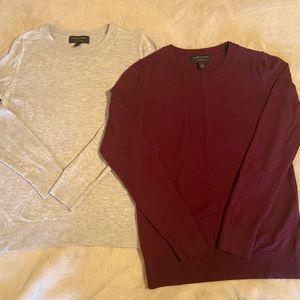 Two Banana Republic forever sweaters
